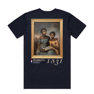 Two Girls T-Shirt - Navy