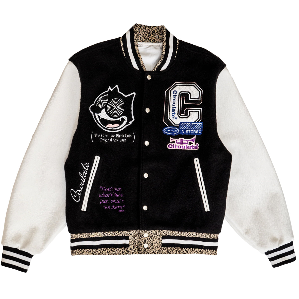 Black Cats Varsity Jacket – Circulate Worldwide